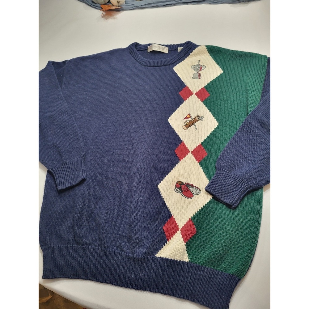 JOHN ASHFORD 100% BREATHABLE‎ COTTON GOLF SWEATER EXTRA LARGE XL Soft
